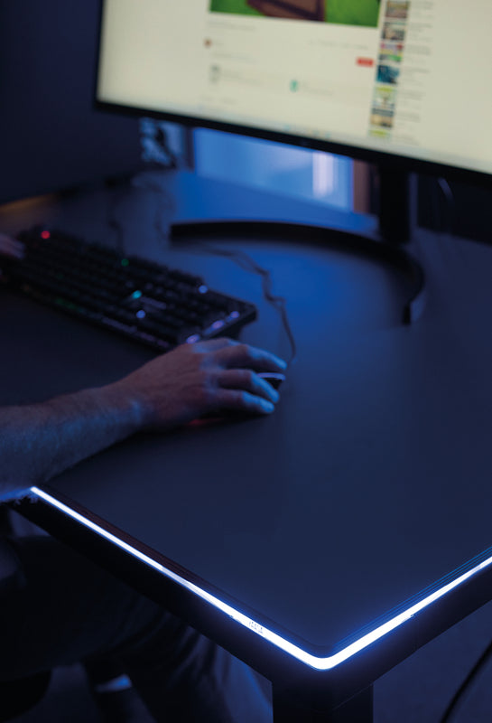 LED-Beleuchtung auf einem Yaasa Desk Four