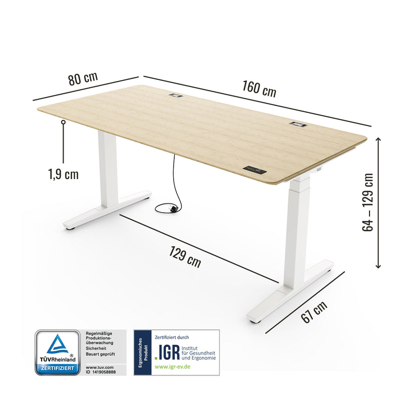 Desk Expert - Höhenverstellbarer Schreibtisch