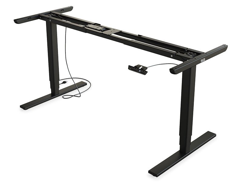 Yaasa Desk Frame in schwarz auf weißem Hintergrund