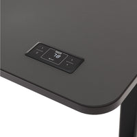 Der Handschalter zur Höhenverstellung mit Memory-Funktion beim Yaasa Desk Pro 2 in der Farbe Dunkelgrau/Schwarz und Größe 160x80 cm.