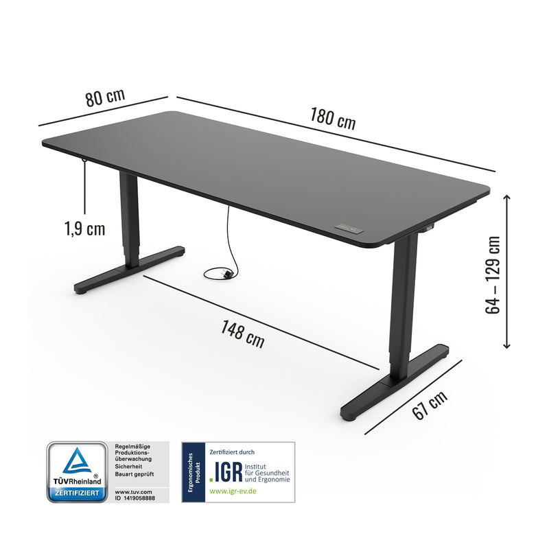 Desk Pro - Höhenverstellbarer Schreibtisch