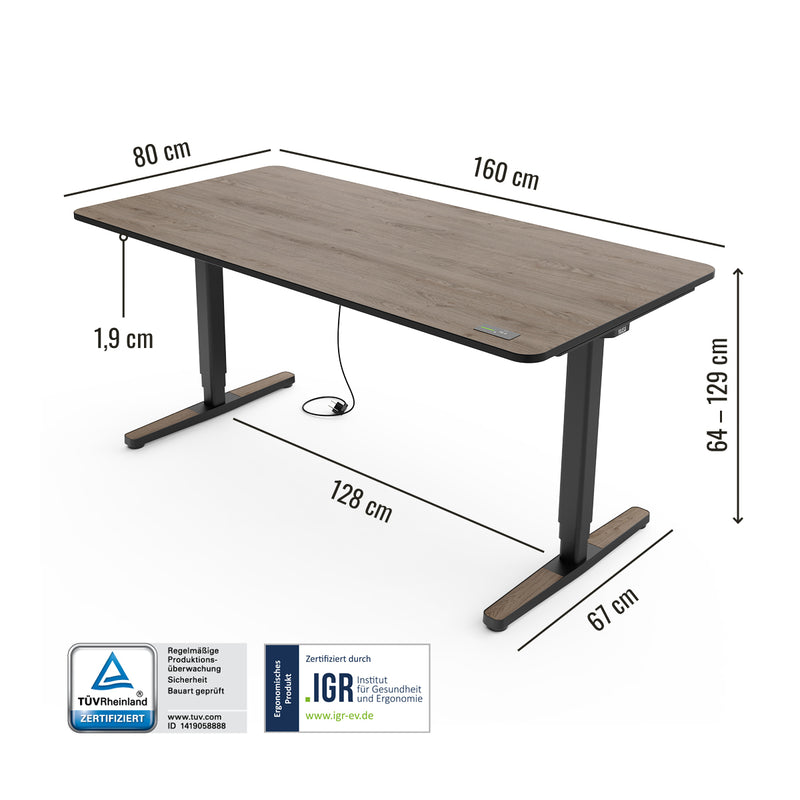 Desk Pro - Höhenverstellbarer Schreibtisch