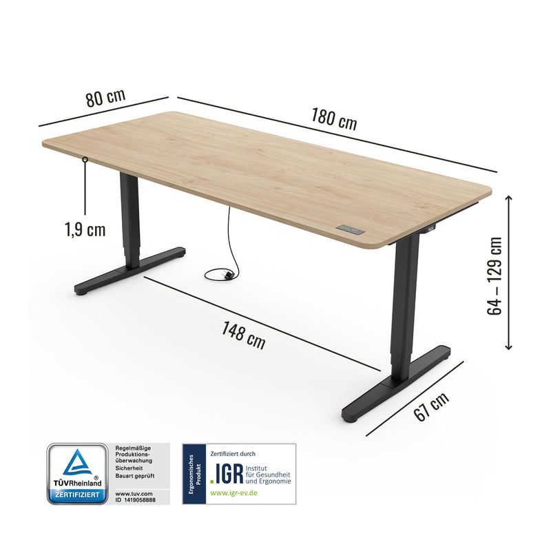 Desk Pro - Höhenverstellbarer Schreibtisch