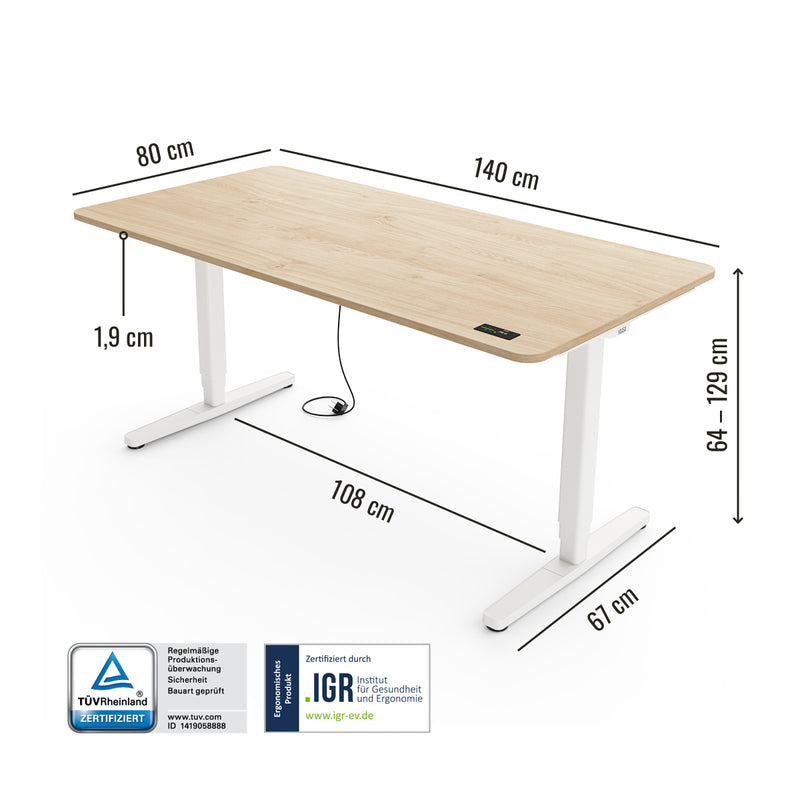 Desk Pro - Höhenverstellbarer Schreibtisch