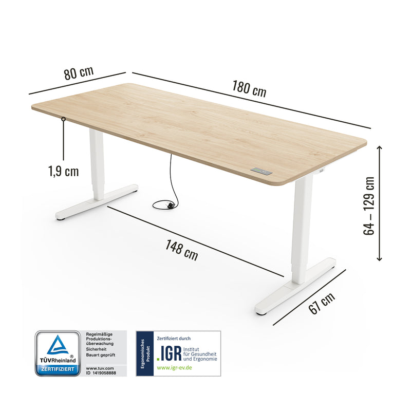 Desk Pro - Höhenverstellbarer Schreibtisch