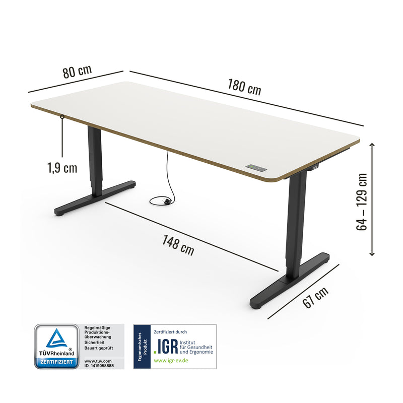 Desk Pro - Höhenverstellbarer Schreibtisch