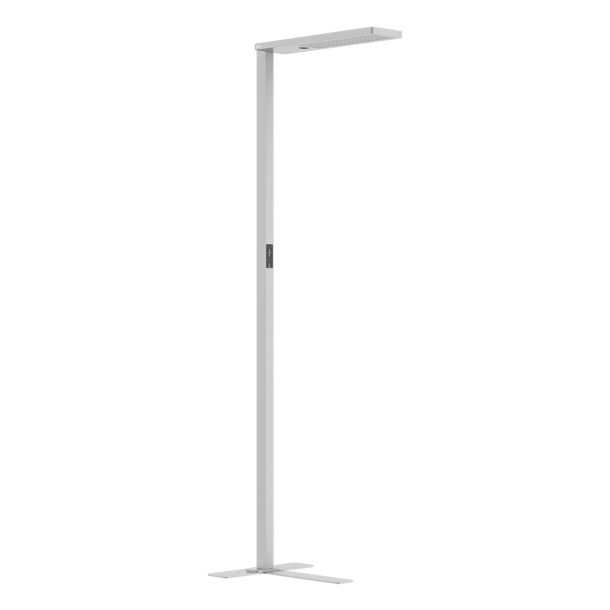 YAASA Lamp Expert floor lamp in grey with a T-shaped base and slim design.